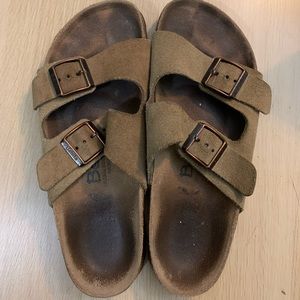 Birkenstock by Betula Arizona tan strappy sandals